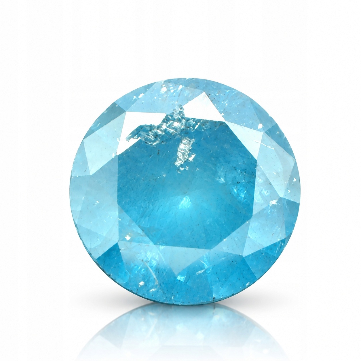 Přírodní diamant 0.18 ct Modrý Briliant I3 certifikát Wbd