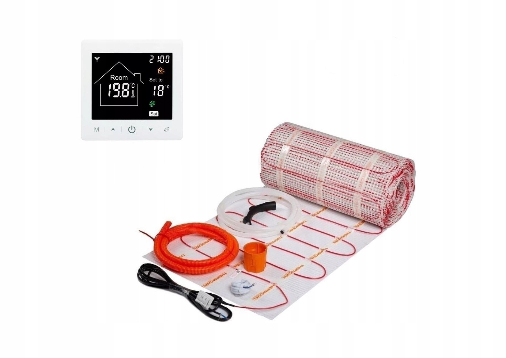 Mata Grzejna Grzewcza Pod Płytki 170W/M2 Thermoval 15M2/ M2 Wifi Biały