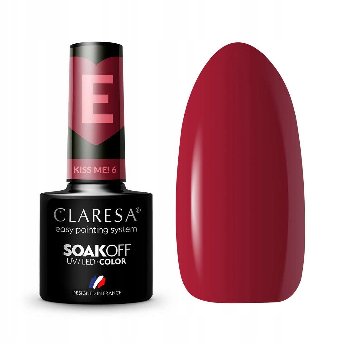 

Claresa Lakier hybrydowy Kiss Me! 6 SoakOff Uv/led