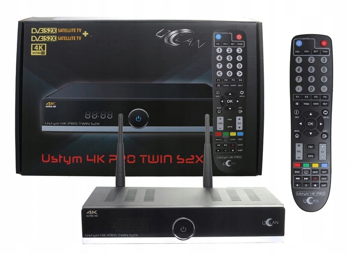 Dekoder DVB-S2 Uclan Ustym 4K PRO Twin