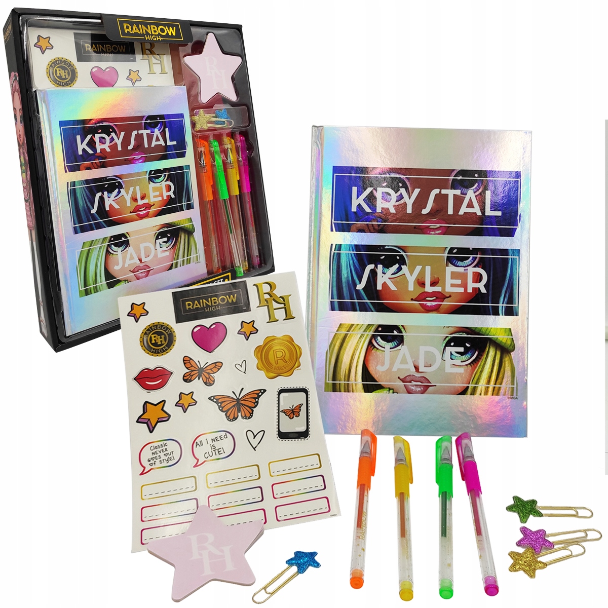 Rainbow High Pamiętnik notatnik A4 MGA z dodatkami EAN (GTIN) 5015934731901