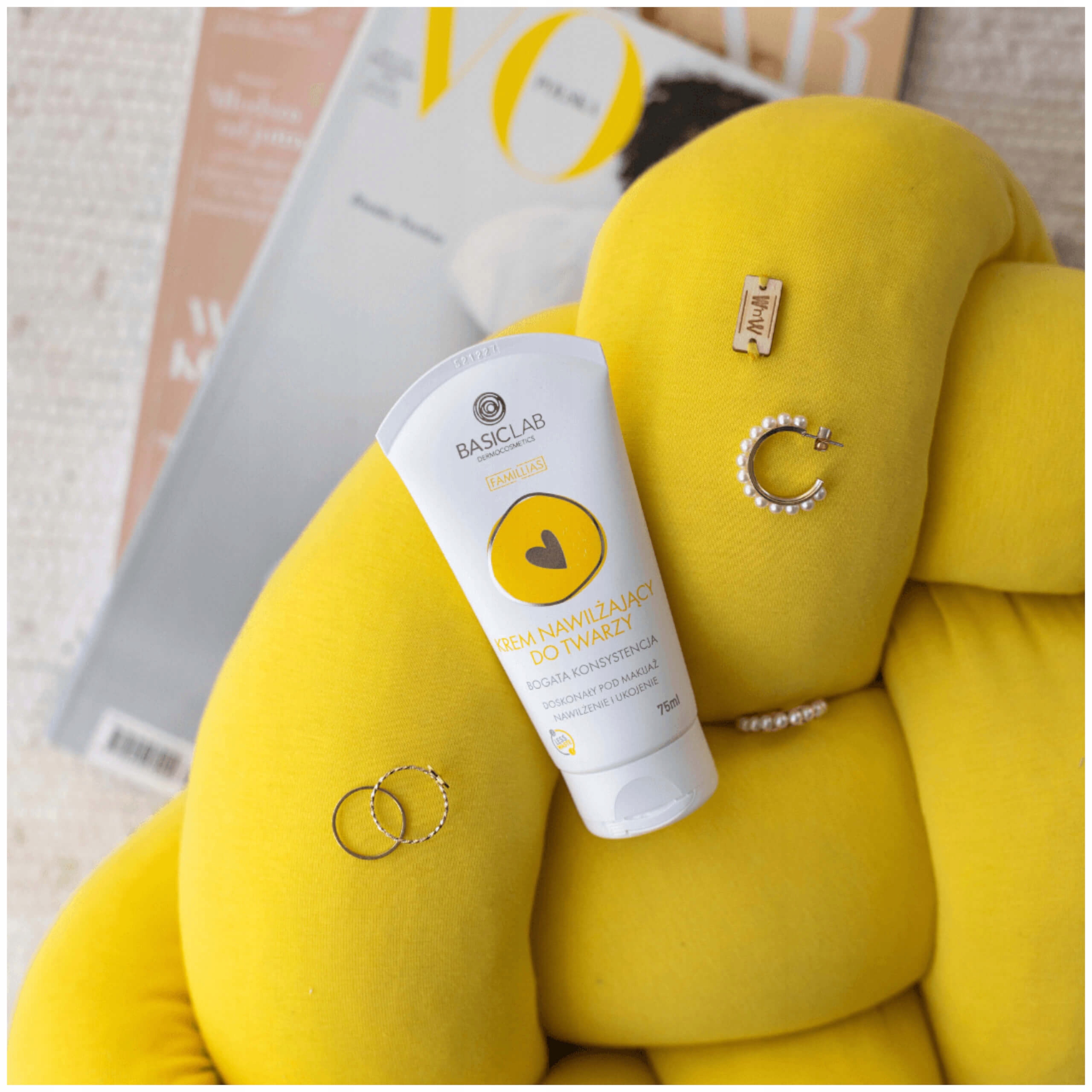 BasicLab krem nawilżający do twarzy bogata 75 ml Marka BasicLab