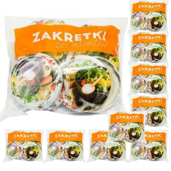 

Zakrętki do słoików wieczka Fi82mm kolorowe 100szt