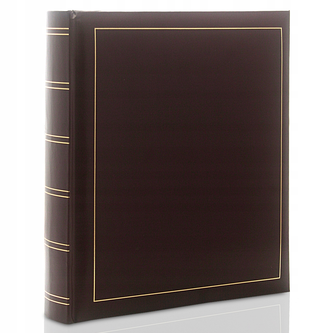 Duży album wsuwany Classic brąz na 500 zdjęć 10x15 ekoskórka szyty