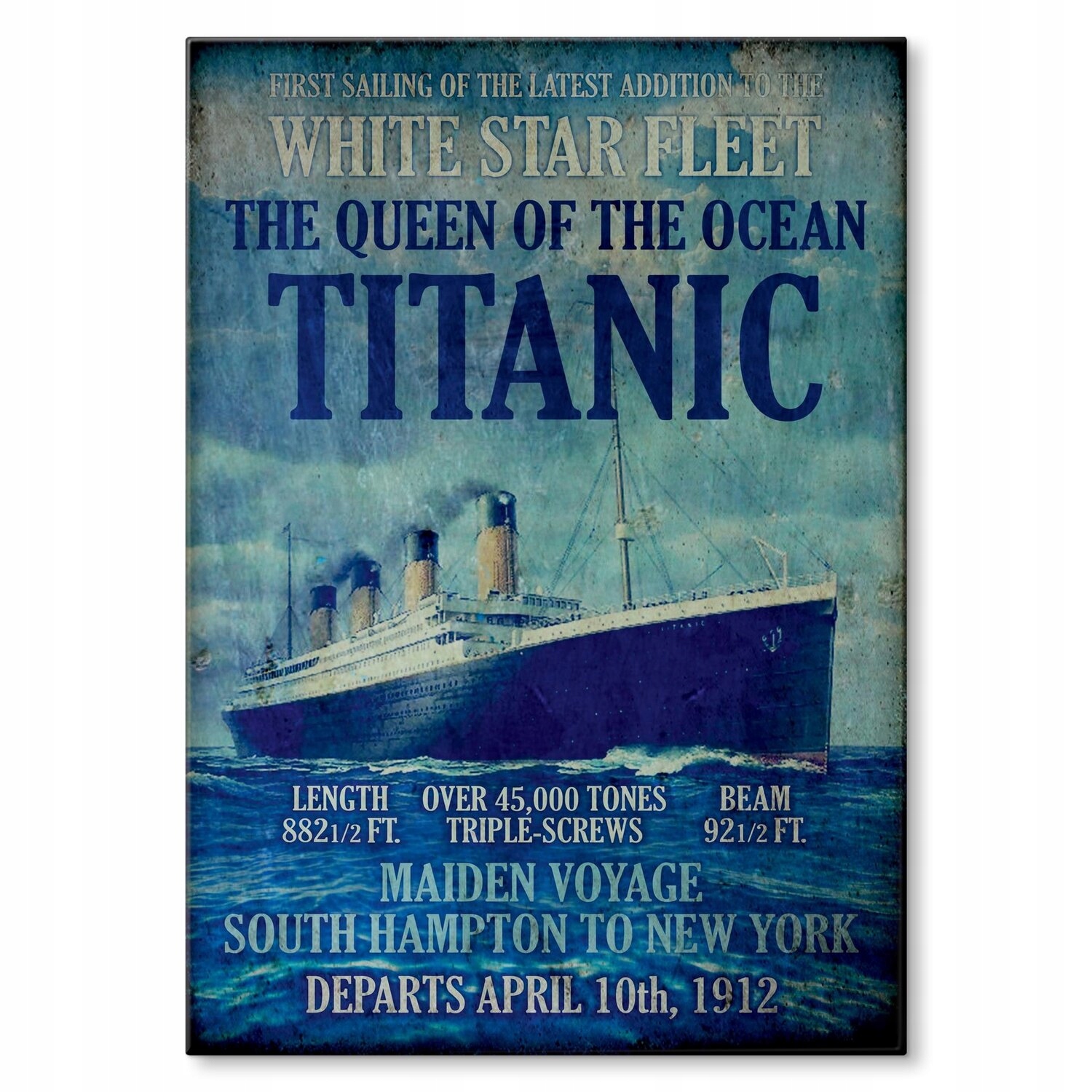 Kovový plakát Titanic Dárek 30 x 42 cm
