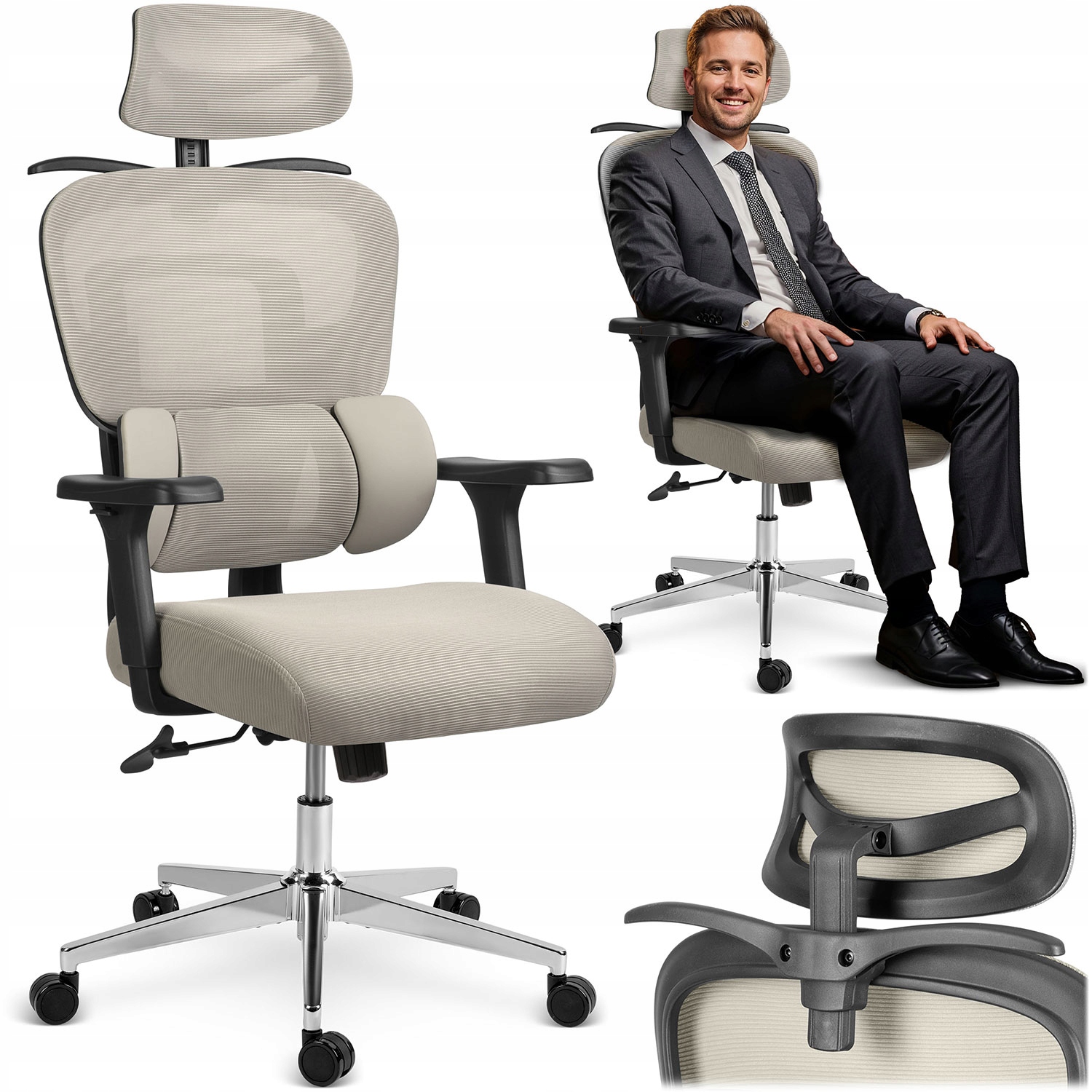 Kancelářská Otočná Židle Ergonomická Nastavitelná Kancelářská Otočná Židle