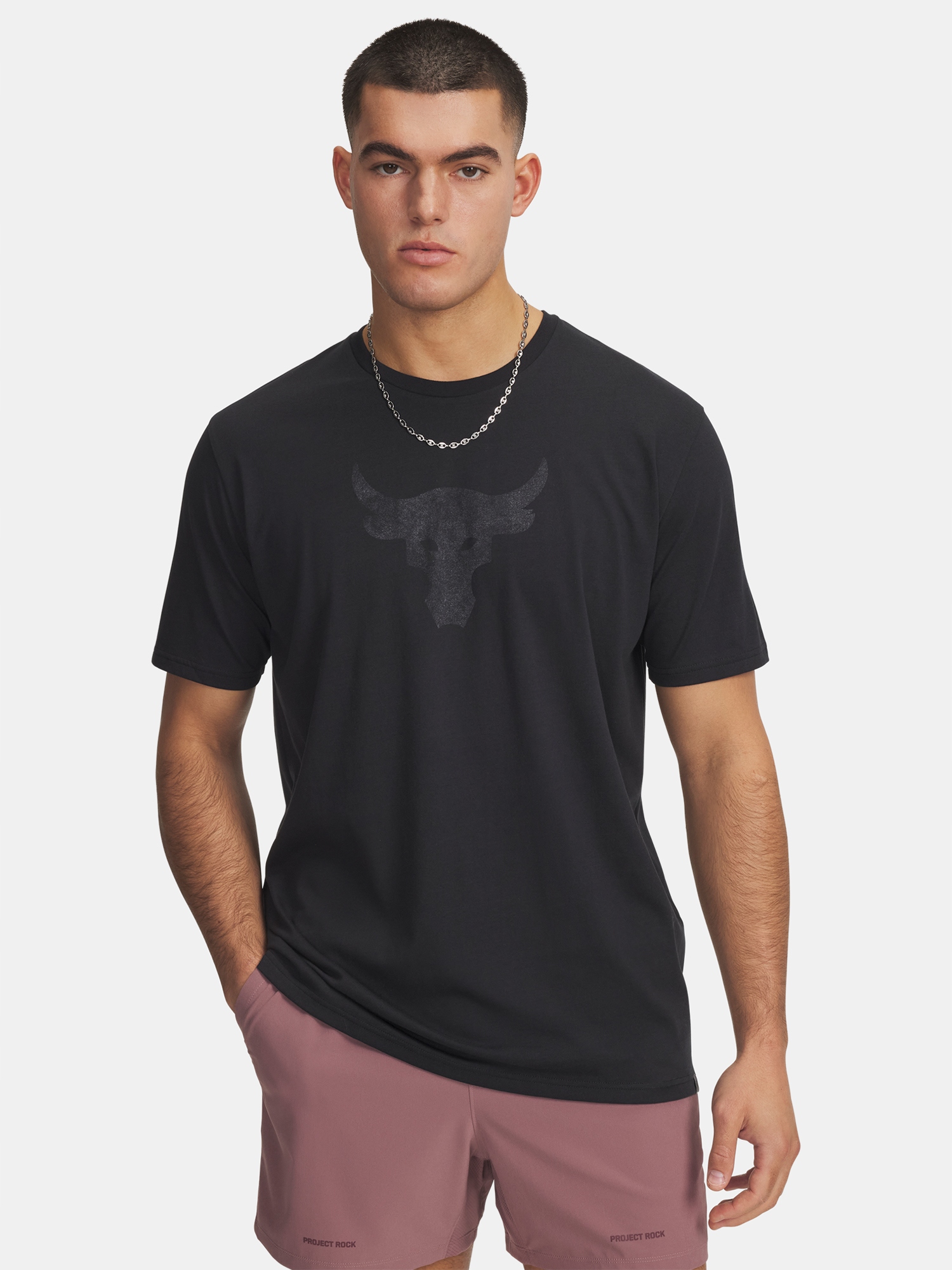 Under Armour Pánské tričko Under Armour Ua Pjt Rck Brahma Bull Ss-blk