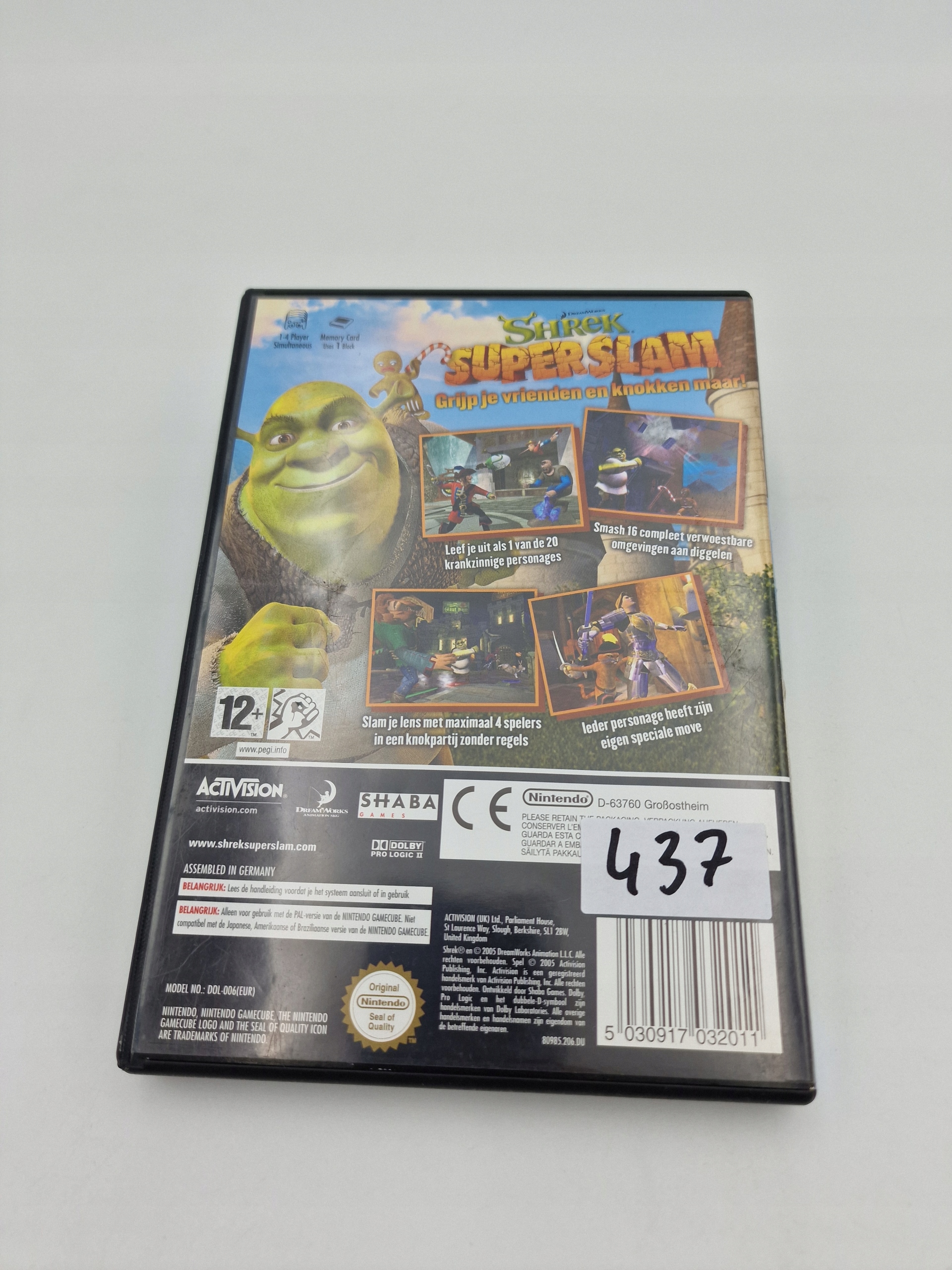 NINTENDO GAMECUBE SHREK SUPER SLAM Platforma Nintendo GameCube