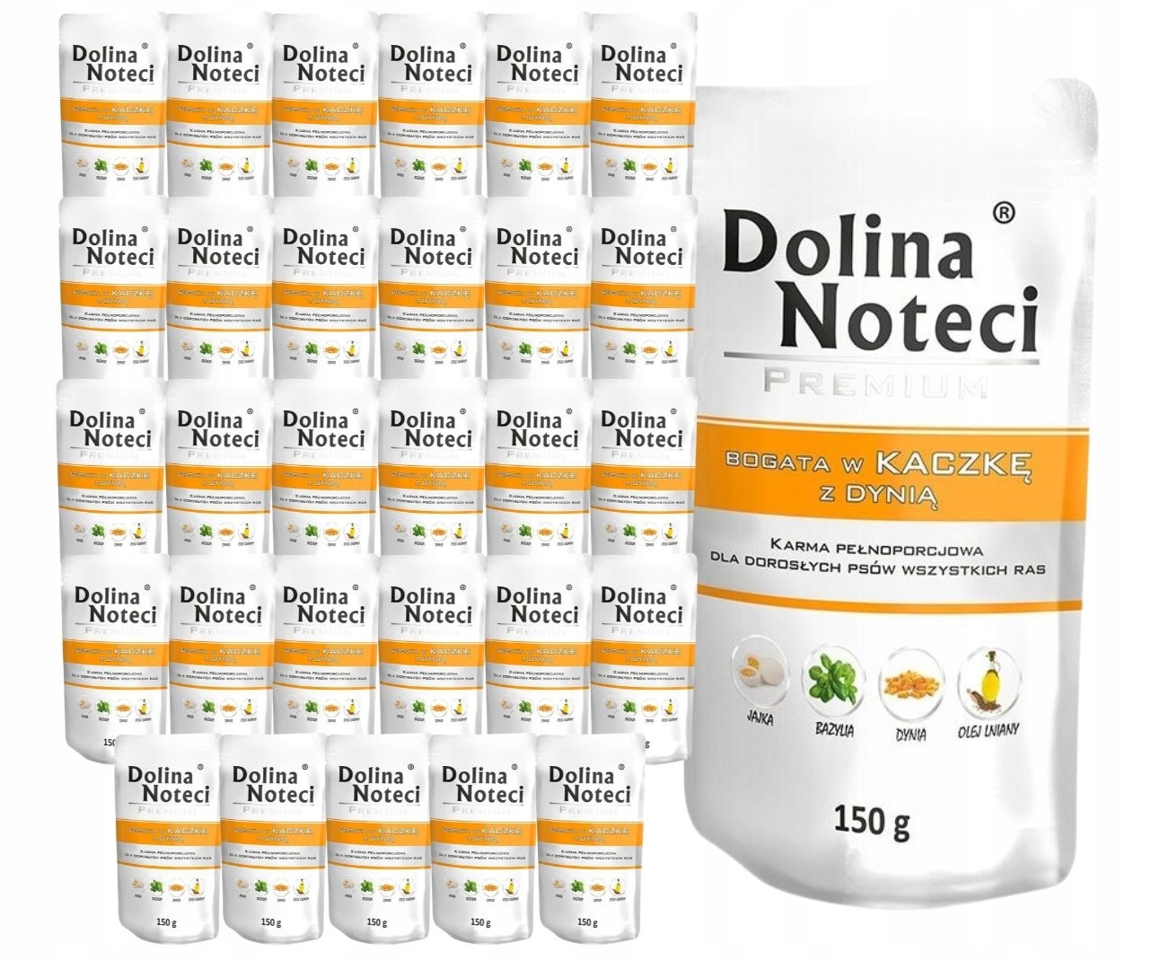 Levně Dolina Noteci Premium vlhké krmivo pro psy bohaté na kachnu s dýní 30x150 g