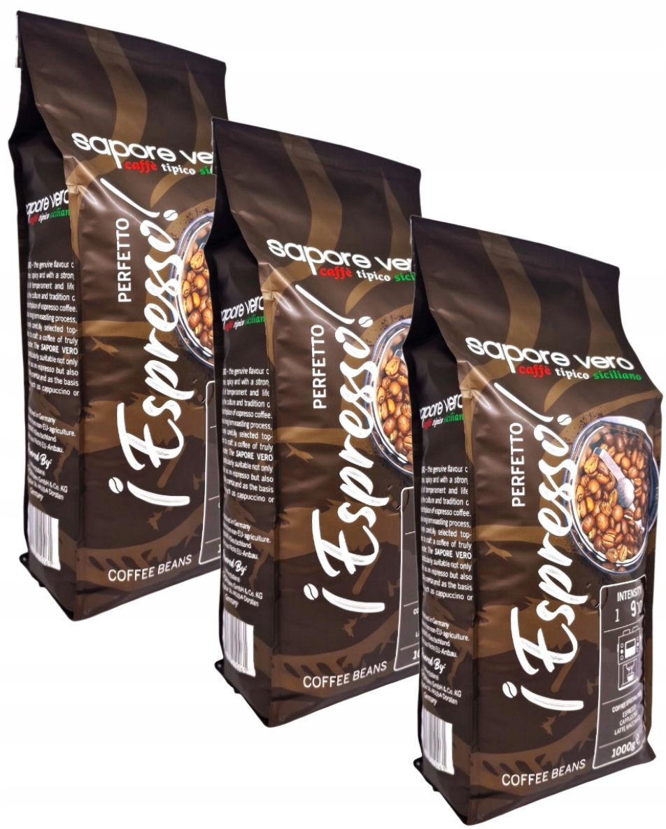 Levně Sapore Vero Perfetto Espresso káva káva 3x1000 g