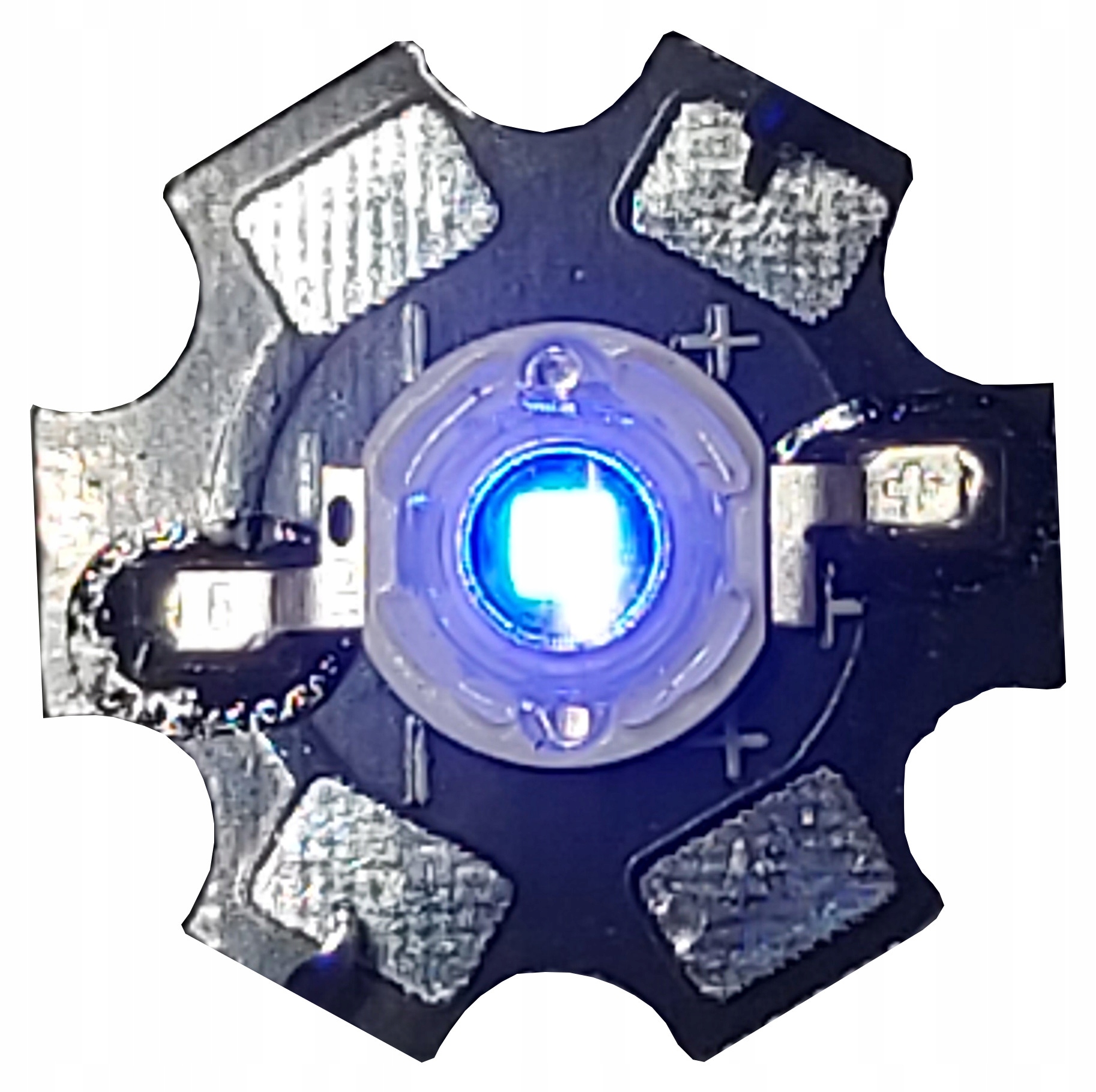 Dioda LED Epistar 1W Royal Blue 450nm PCB 45m 5mm