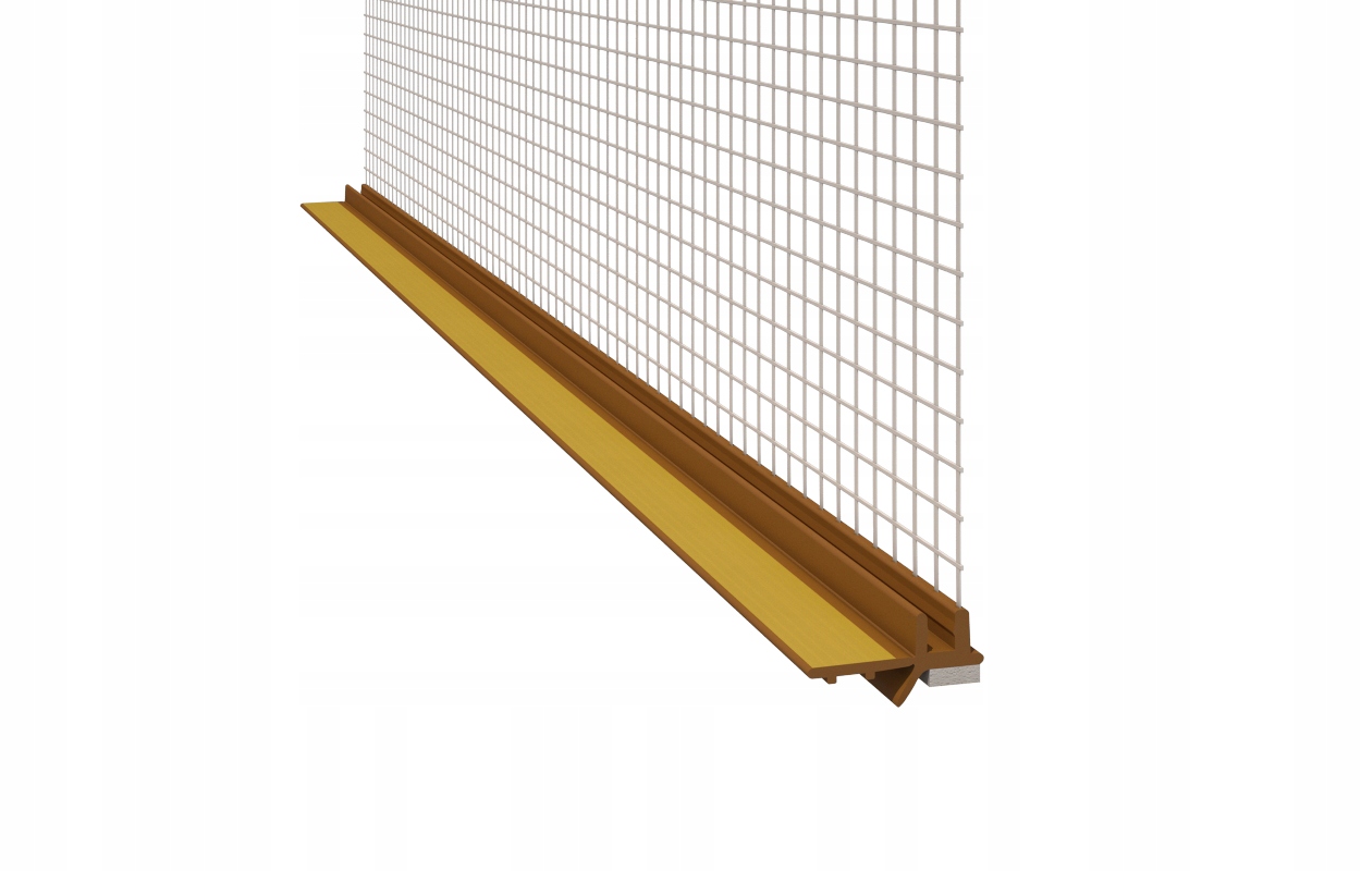

Listwa przyokienna Pcv z siatką 150 cm winchester