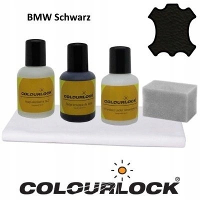 Colourlock Zestaw tonujący do renowacji skóry BMW SCHWARZ 50ml