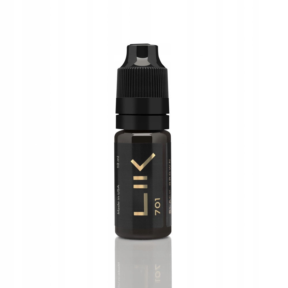 Permanentní make-upový pigment Lik #701 Černý bronz na obočí 10 ml