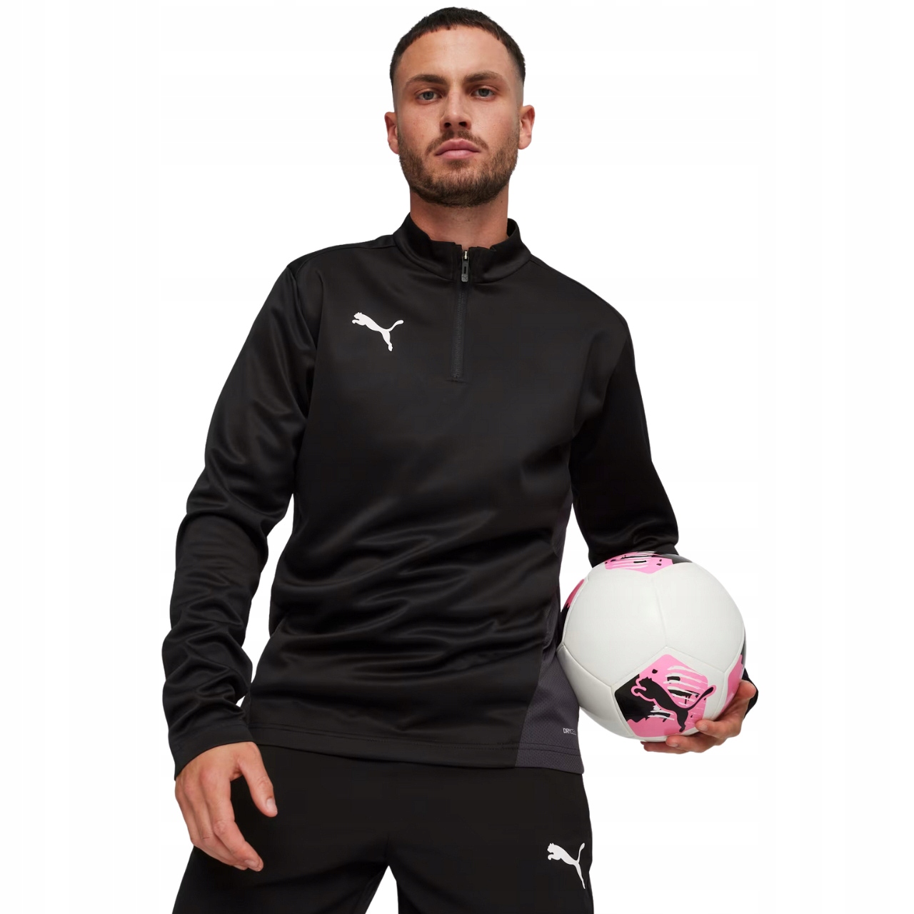 Pánská mikina Puma TeamGoal Training 1/4 Zip Top černá 658629 03 Velikost M