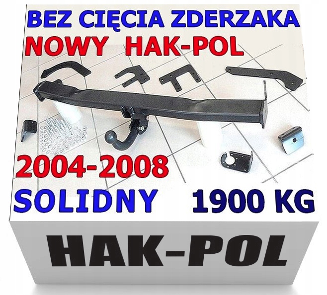 

Solidny Hak Holowniczy Peugeot 407 Sedan 2004-2008