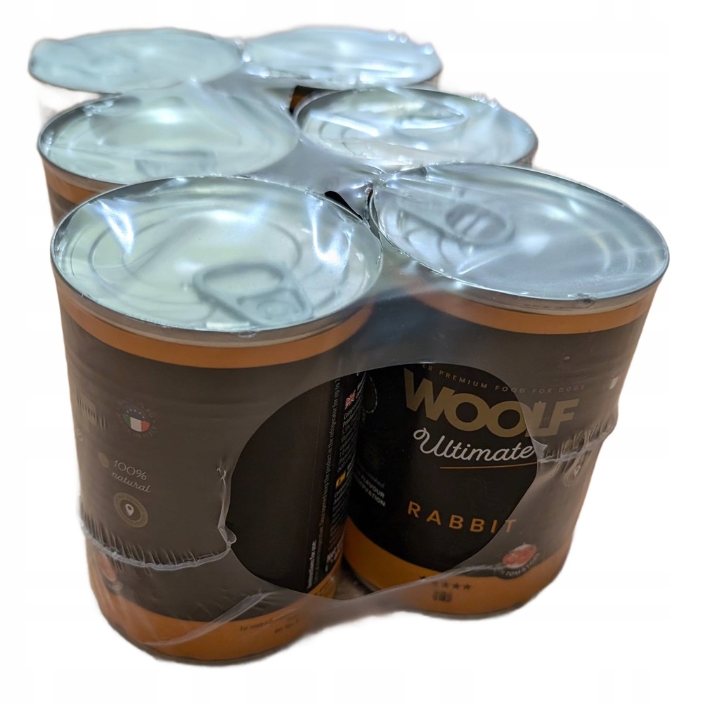 Levně Woolf Ultimate Dog Can Rabbit & Tomato Mokrá Monoproteinová Králík Svařovací