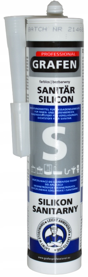 

Grafen silikon sanitarny bezbarwny Stop Pleśni
