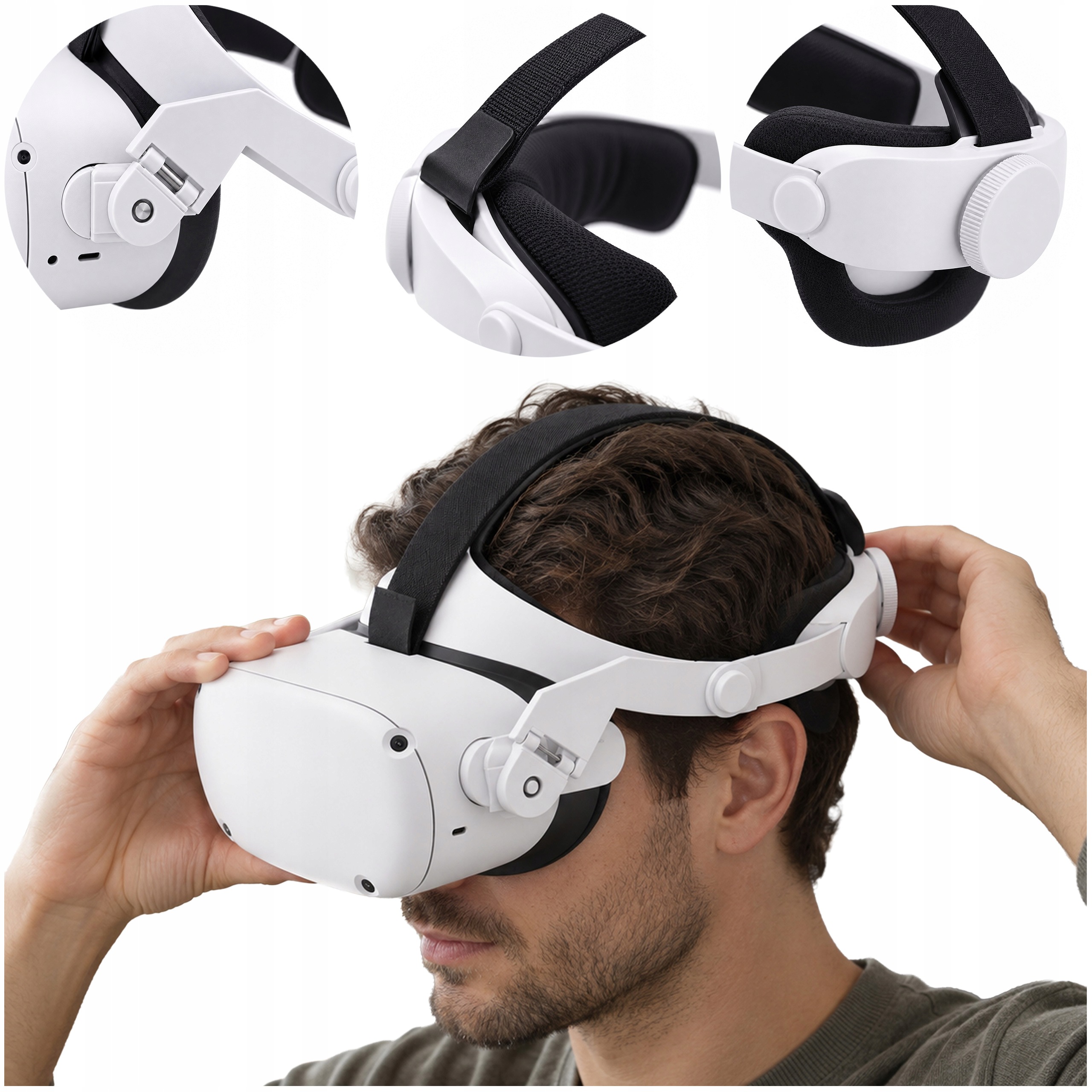 Regulovatelný pásek na brýle Oculus Quest 1/2 Gomrvr x3