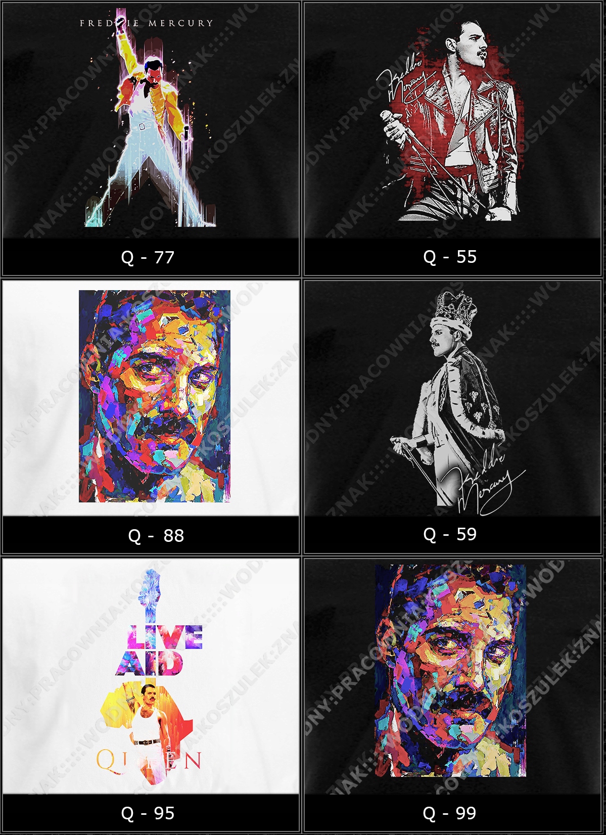 koszulka queen freddie mercury prezent super WZORY Marka Fruit of the Loom