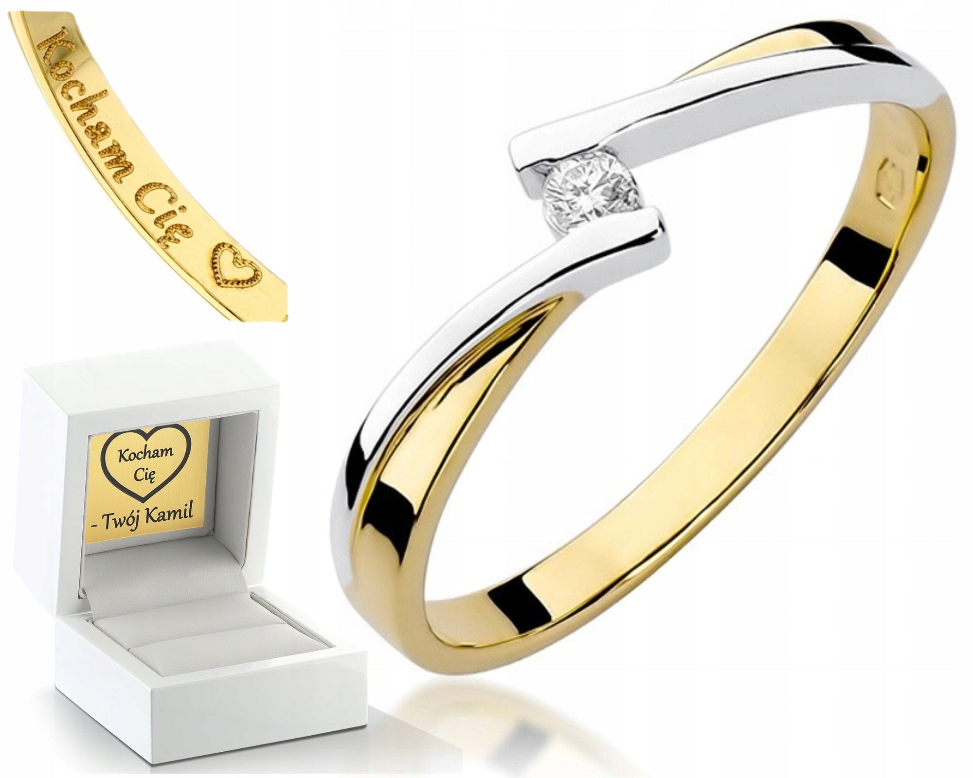 Prstýnek S Briliantem Gravírování Bonus