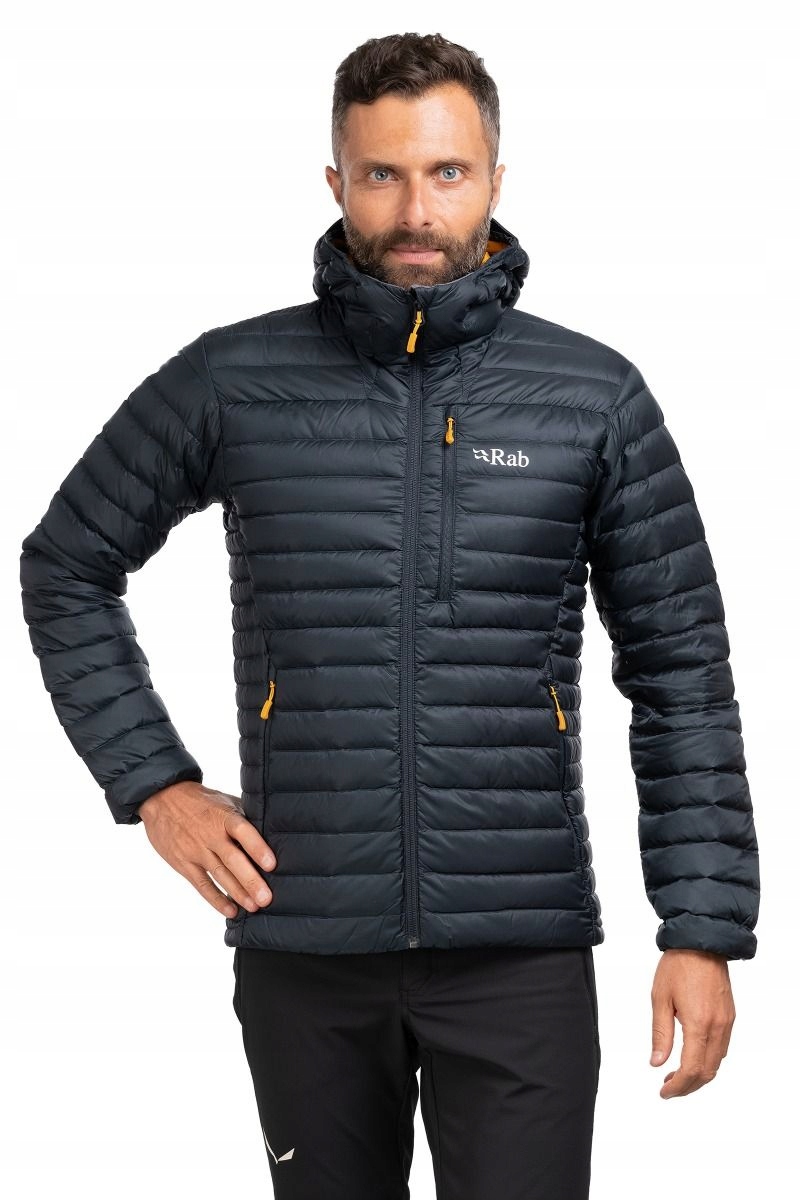 Rab Pánská péřová bunda Microlight Alpine grafit m