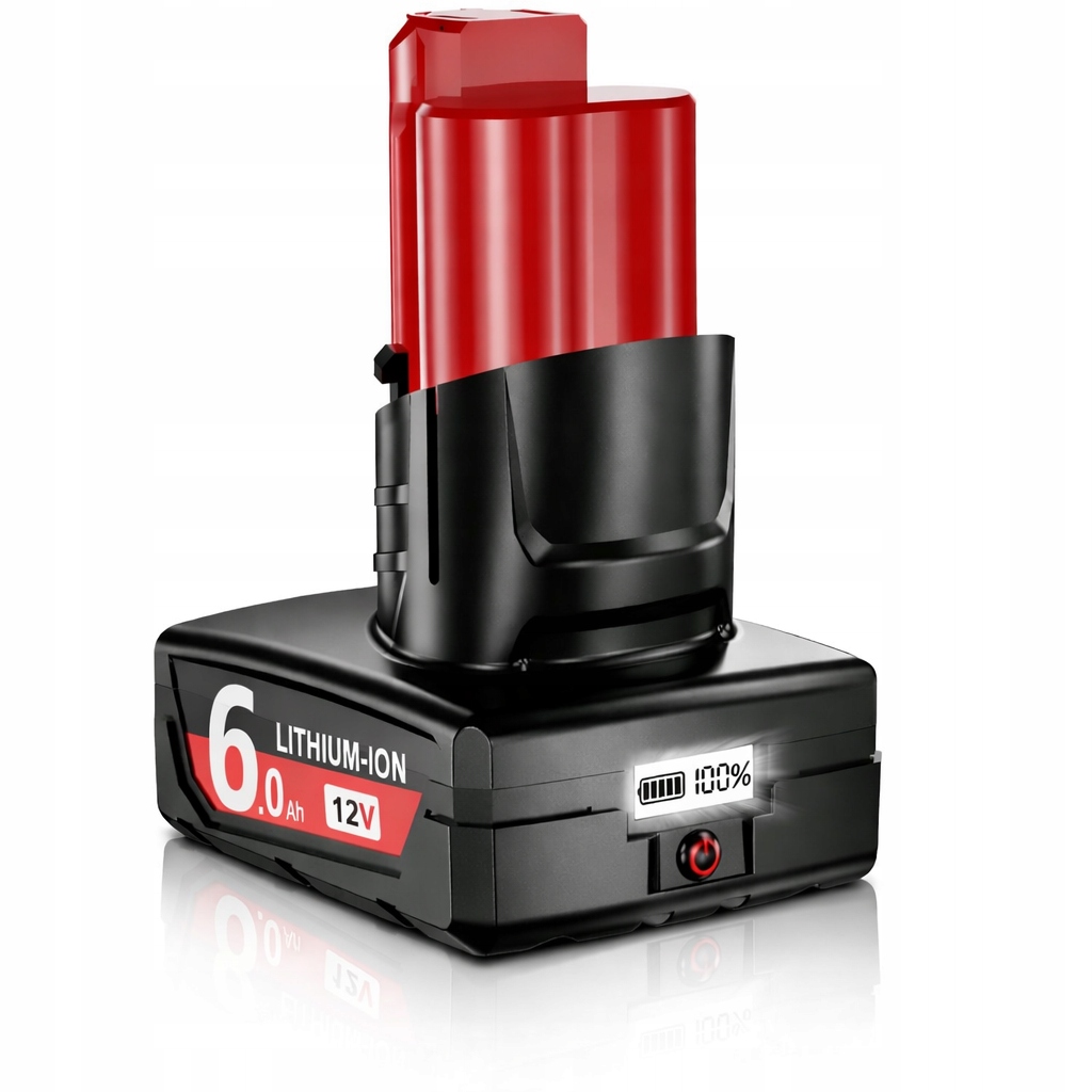 Akumulator bateria do Milwaukee M12 12V 6000mAH B3 B4 B6 2420-22 LCD