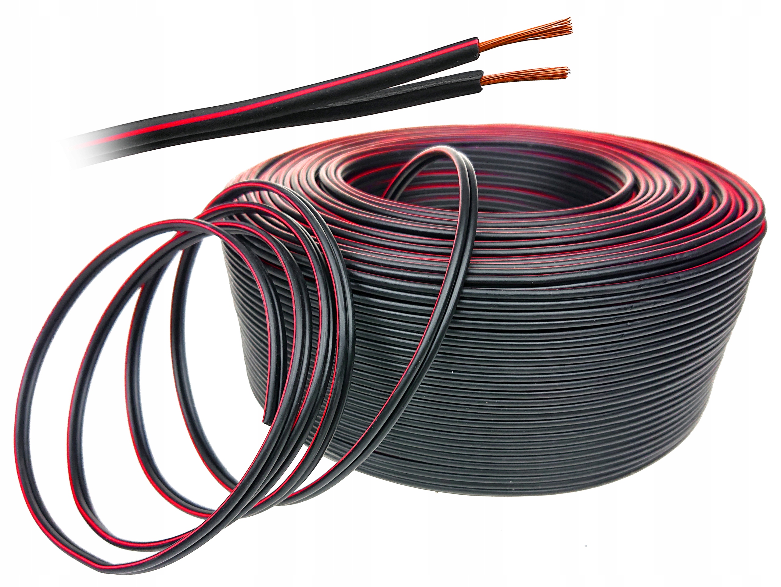 Kabel przewód 2 żyłowy 0,75mm2 do led 12V (LUX05023) • Cena, Opinie  6796458170 •