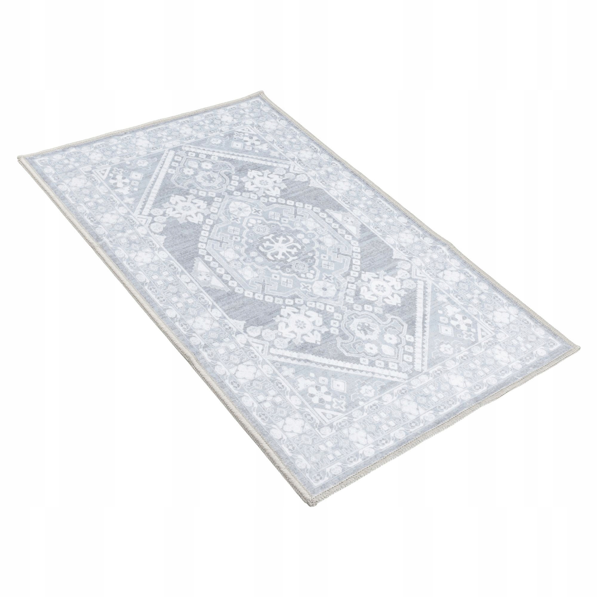 Koberec Koberec Běhoun Vintage Pokojový 60x100 cm Klasický Velvet Protiskluzový Šedý