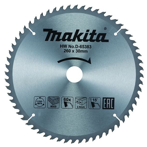 Makita D-65408 pilový kotouč 260*30mm, 100Z