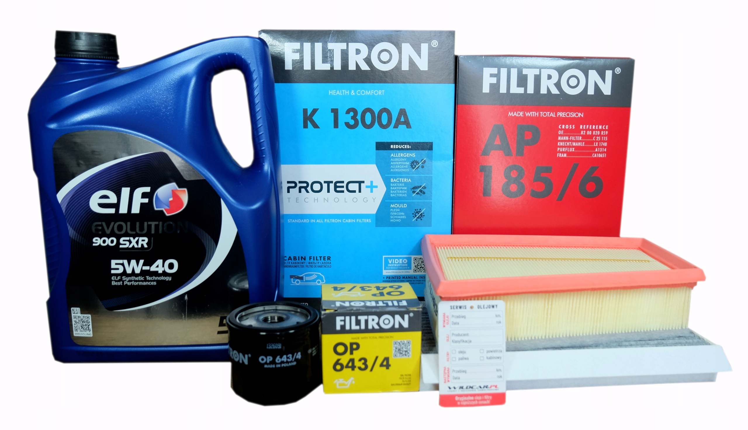 3xFilter olej Renault Megane 3 Scenic 3 1.5 dCi