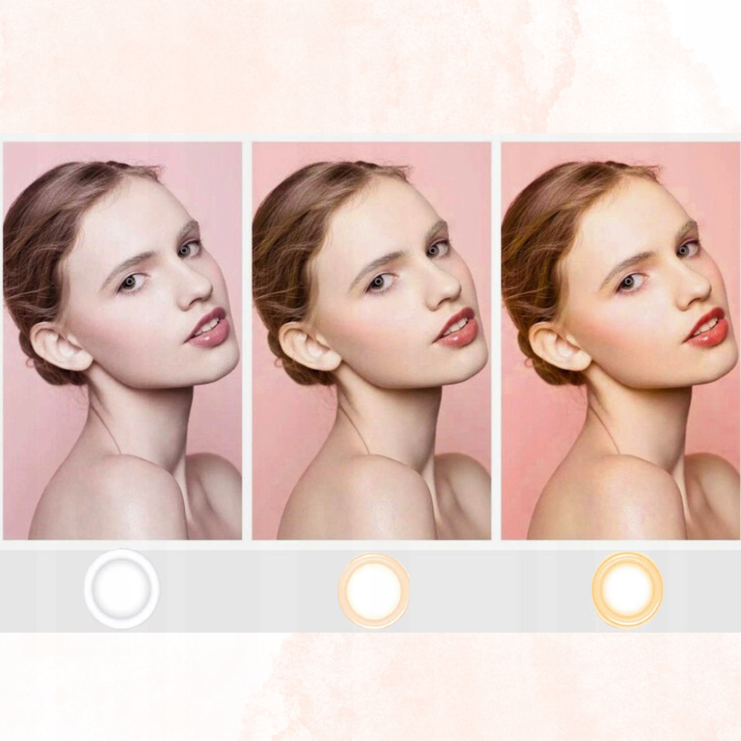 LAMPA PIERŚCIENIOWA UCHWYT RING LED DO MAKIJAŻU KOSMETYCZNA ZE STATYWEM 220 Temperatura barwowa 6500 K