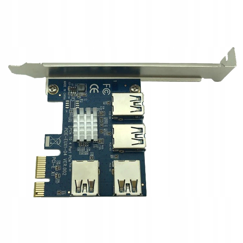 Adaptér Rozbočovač portu Pci-e Usb Riser Splitter