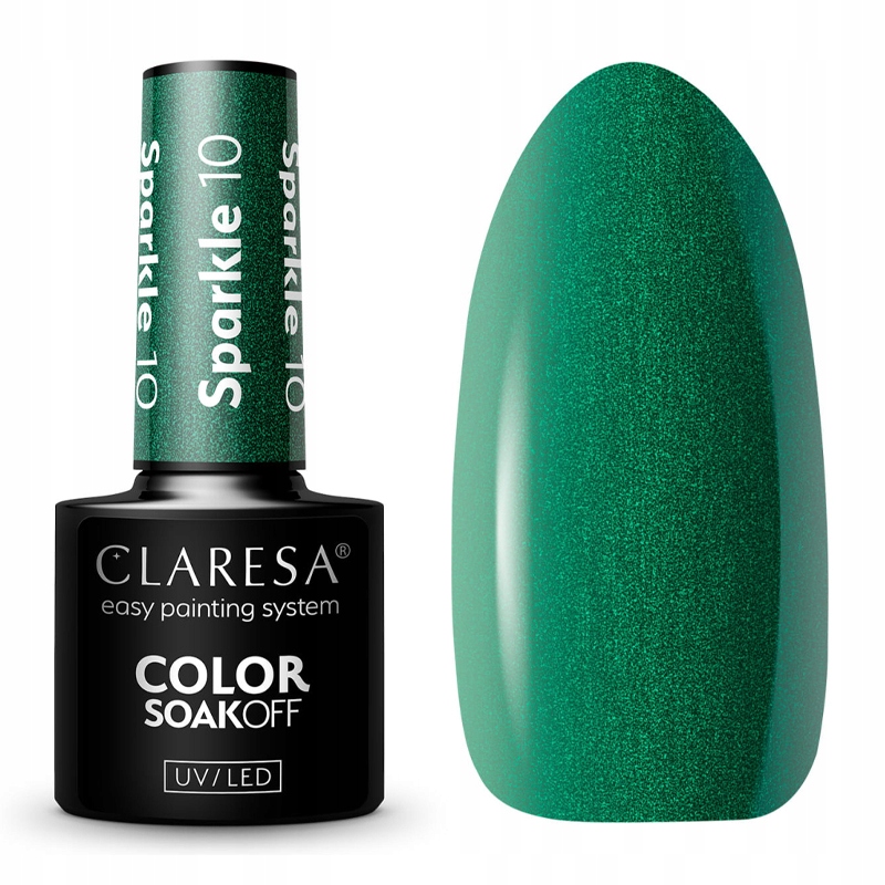 

Claresa Lakier Hybrydowy 10 Sparkle Brokatowy