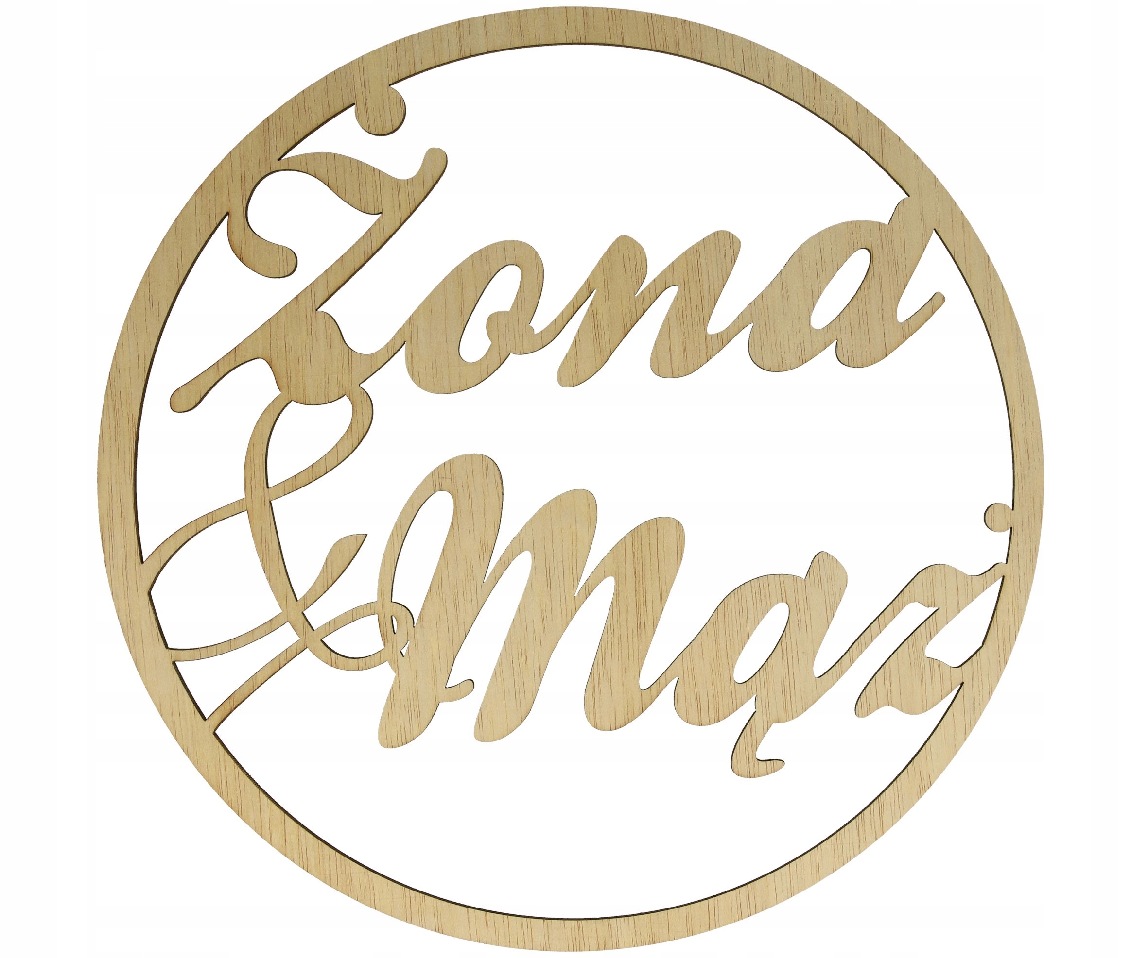 

Koło Obręcz Napis Żona&mąż Ślub Wesele Duża