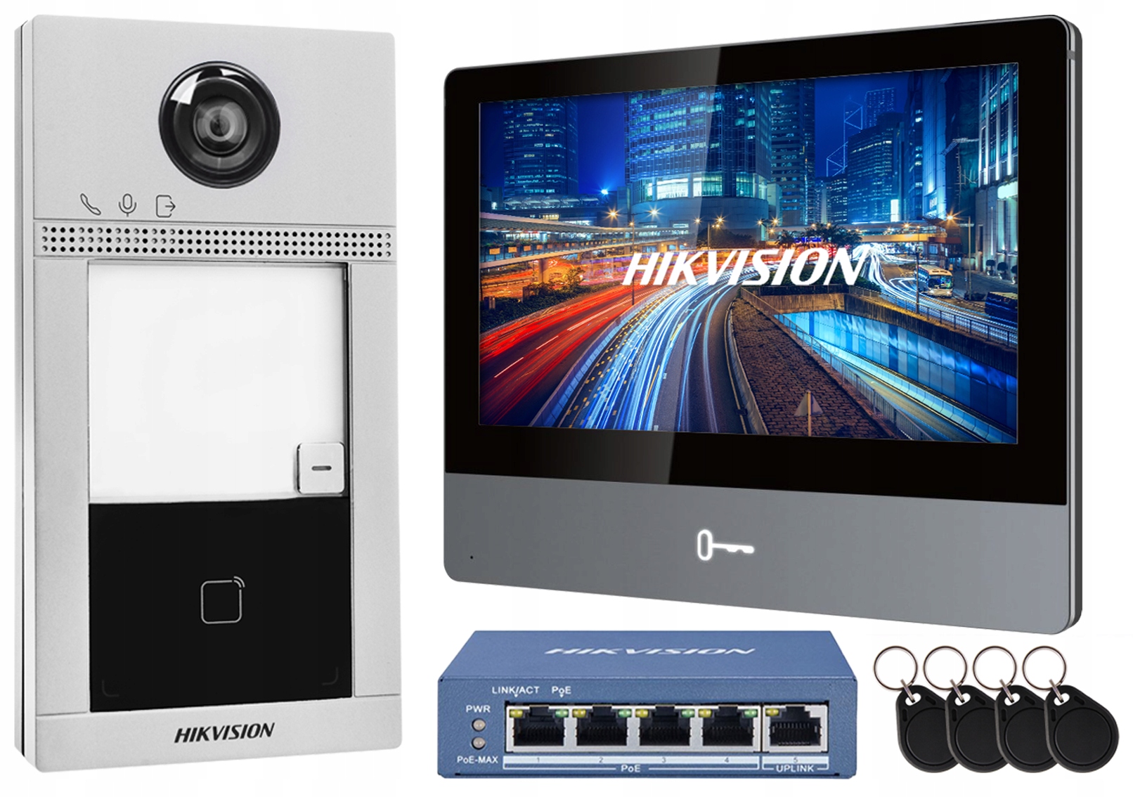 Hikvision WiFi Videovrátnik s rozšíriteľnou bránou, Ips 7" monitor