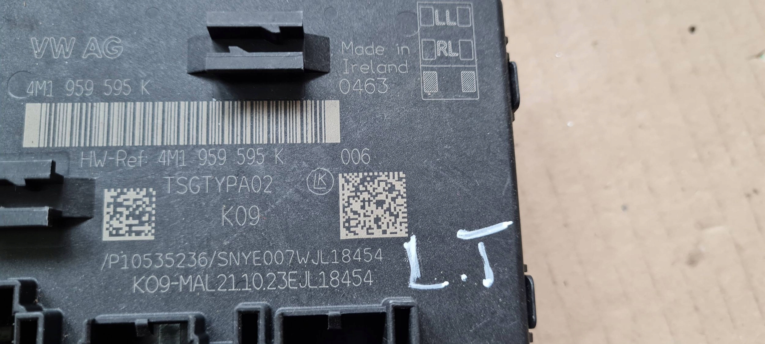 SQ8 4M RSQ8 Q8 module control unit door rear part 4M1959595K A6 C8 Q7