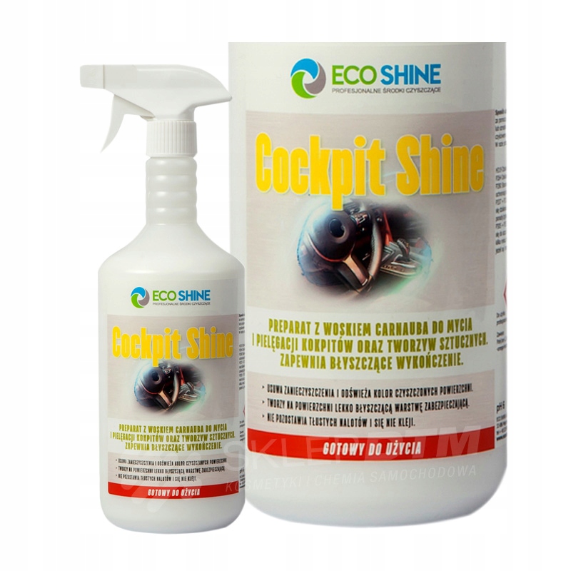 ECO SHINE duży zestaw kosmetyków samochodowych 6L Stan opakowania oryginalne