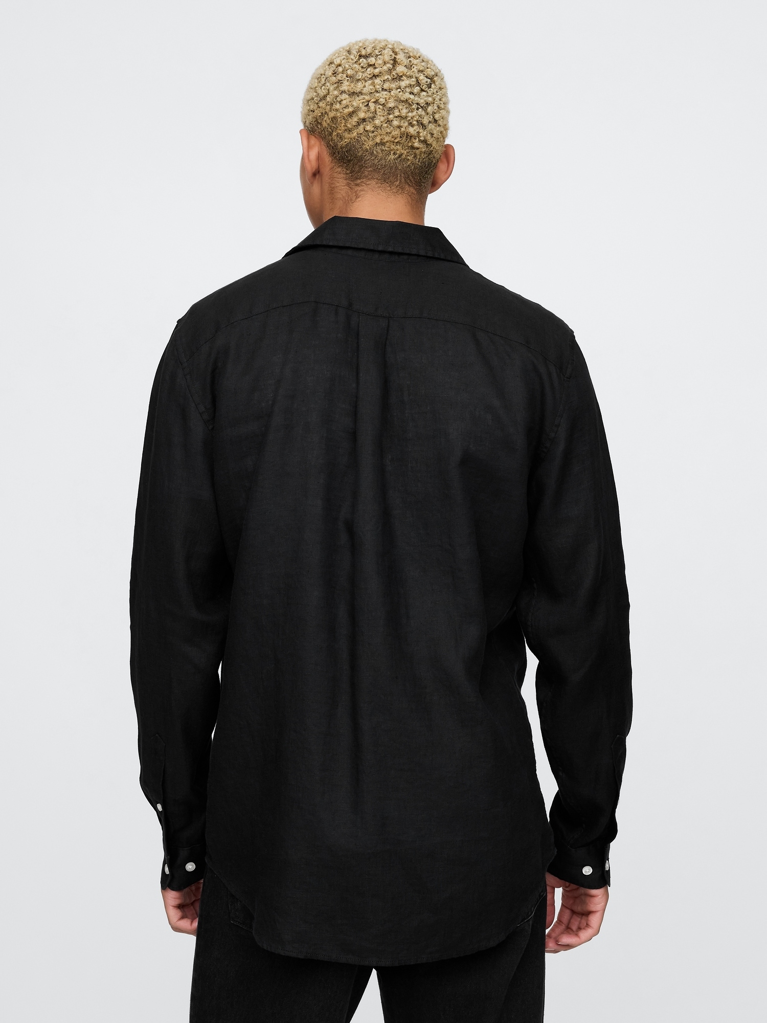Gap Lněná košile Classic Shirt