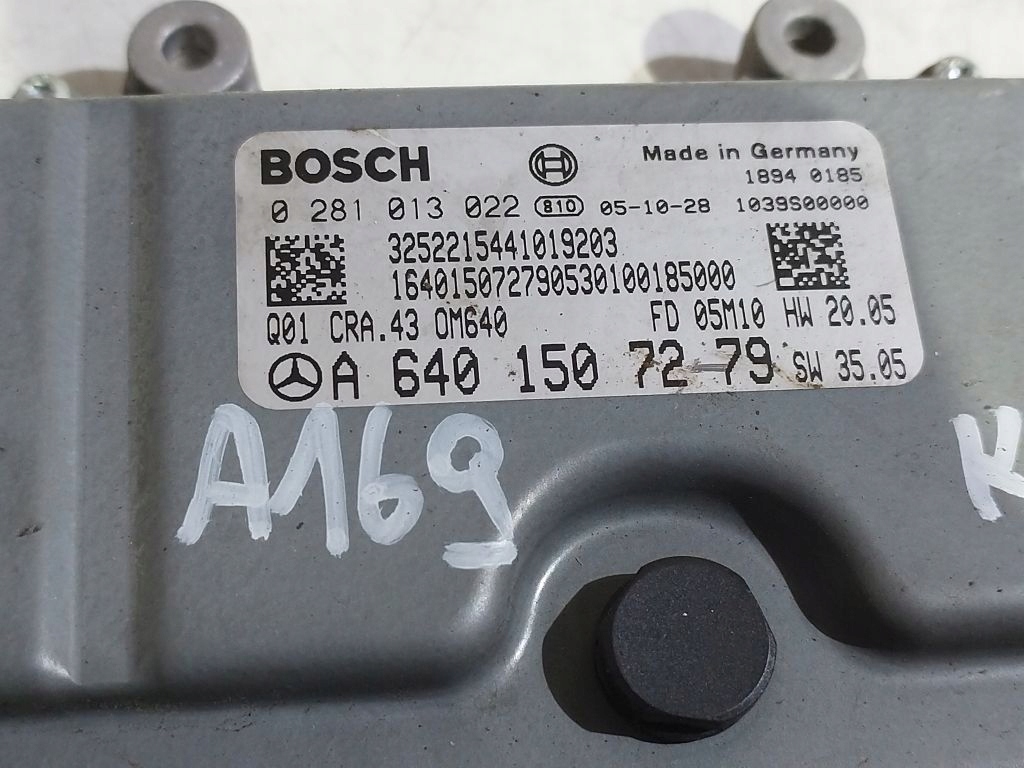 Mercedes A klasa W169 computer control unit of the engine A6401507279