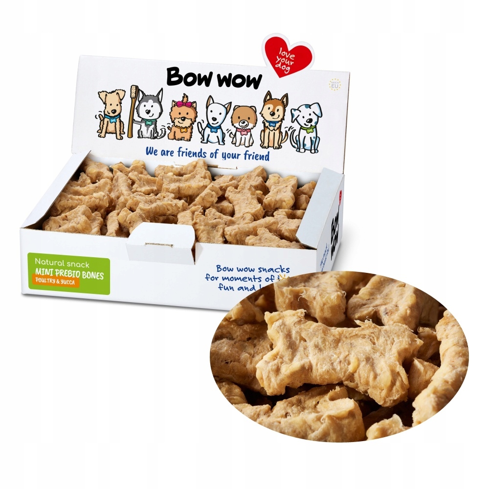 Levně Mini natural Prebio kostičky drůbeží a juka 900 g