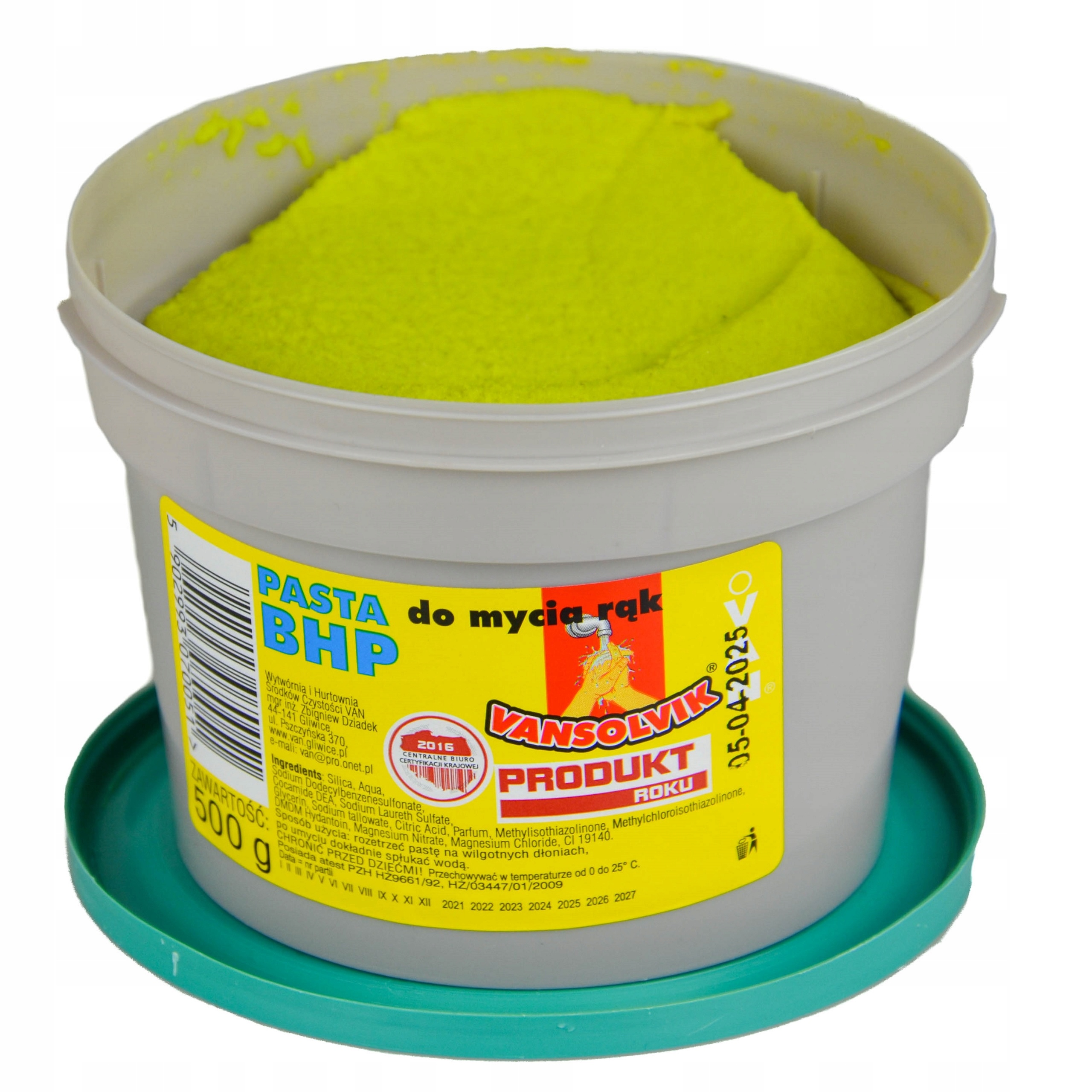 

Pasta Bhp do mycia zabrudzonych rąk z piaskiem