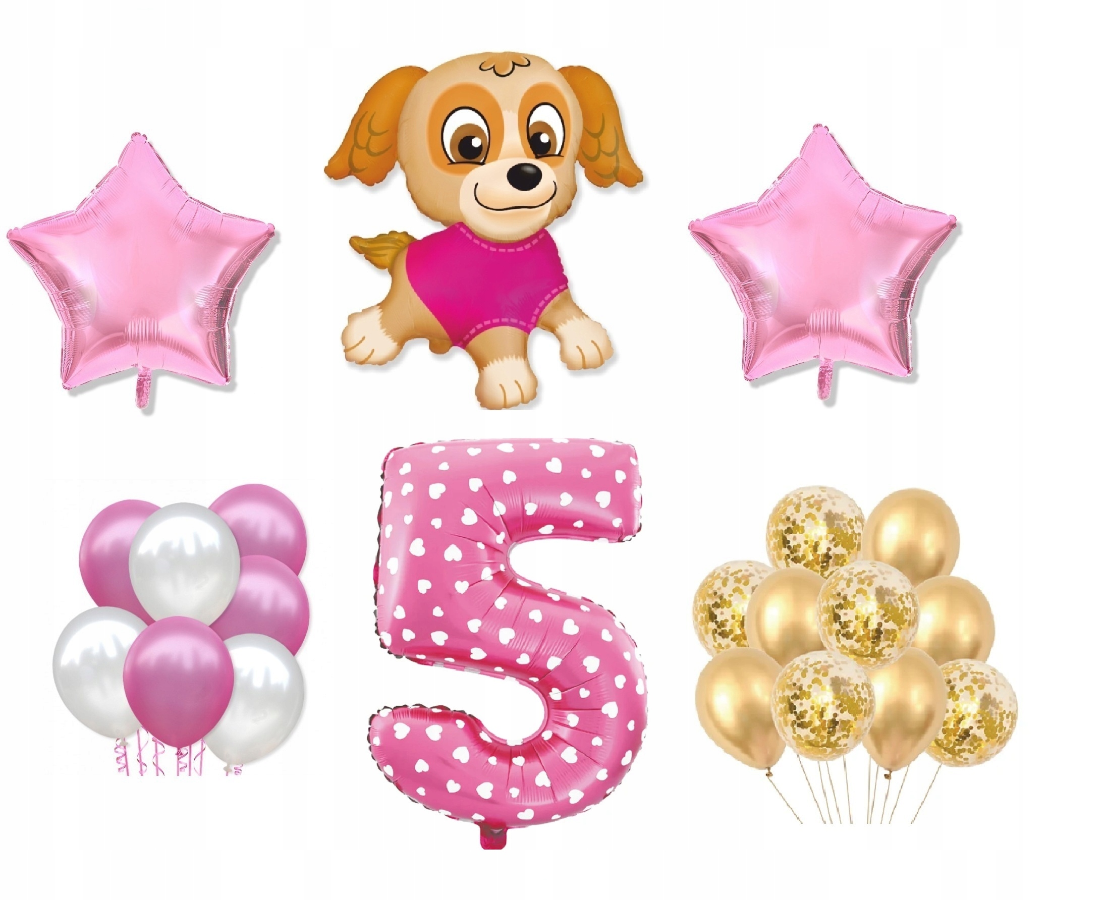 

Mini Zestaw Psi Paw Patrol 5 Urodziny Balony