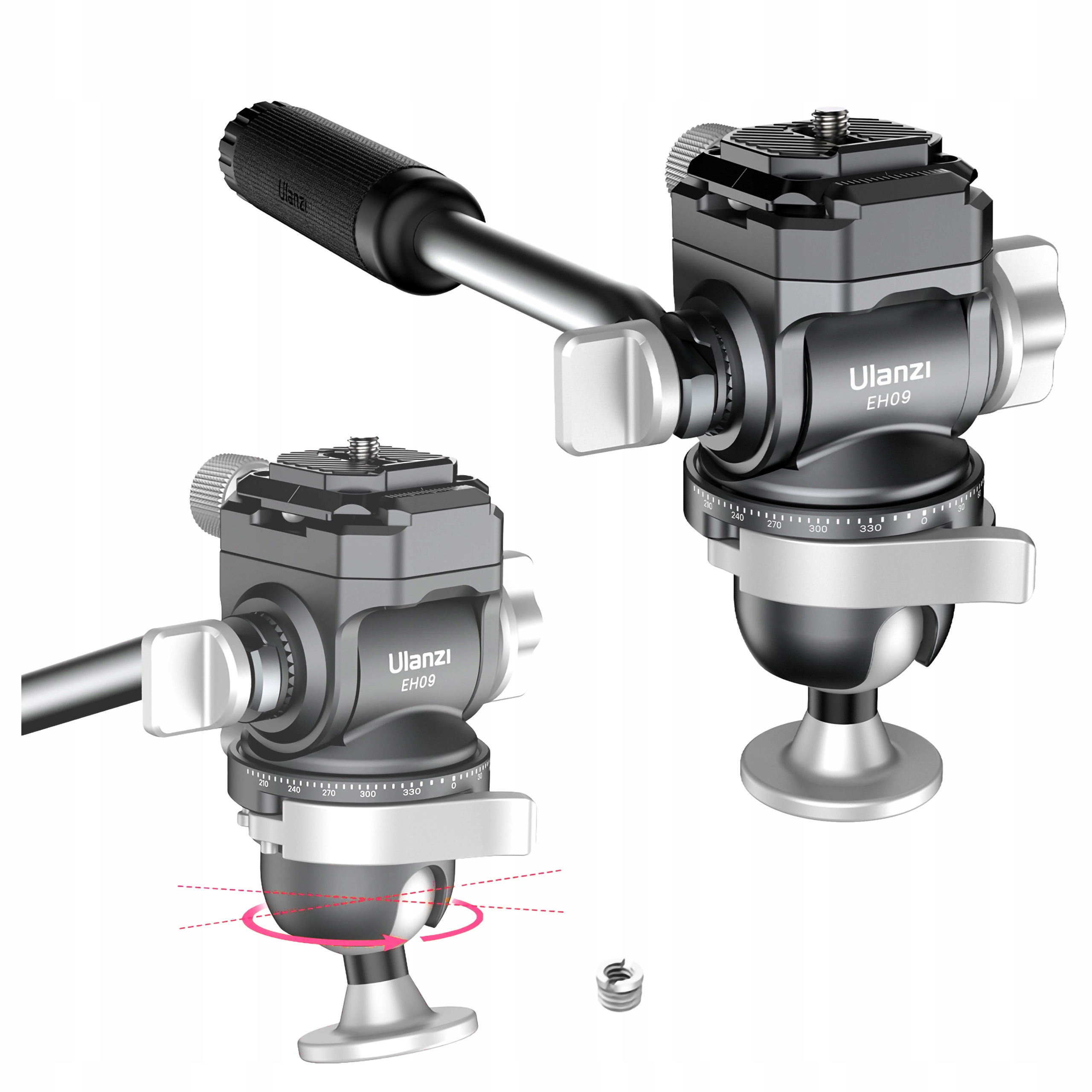 Panoramatická olejová filmová hlava Ulanzi EH09 1/4 palce Arca Swiss