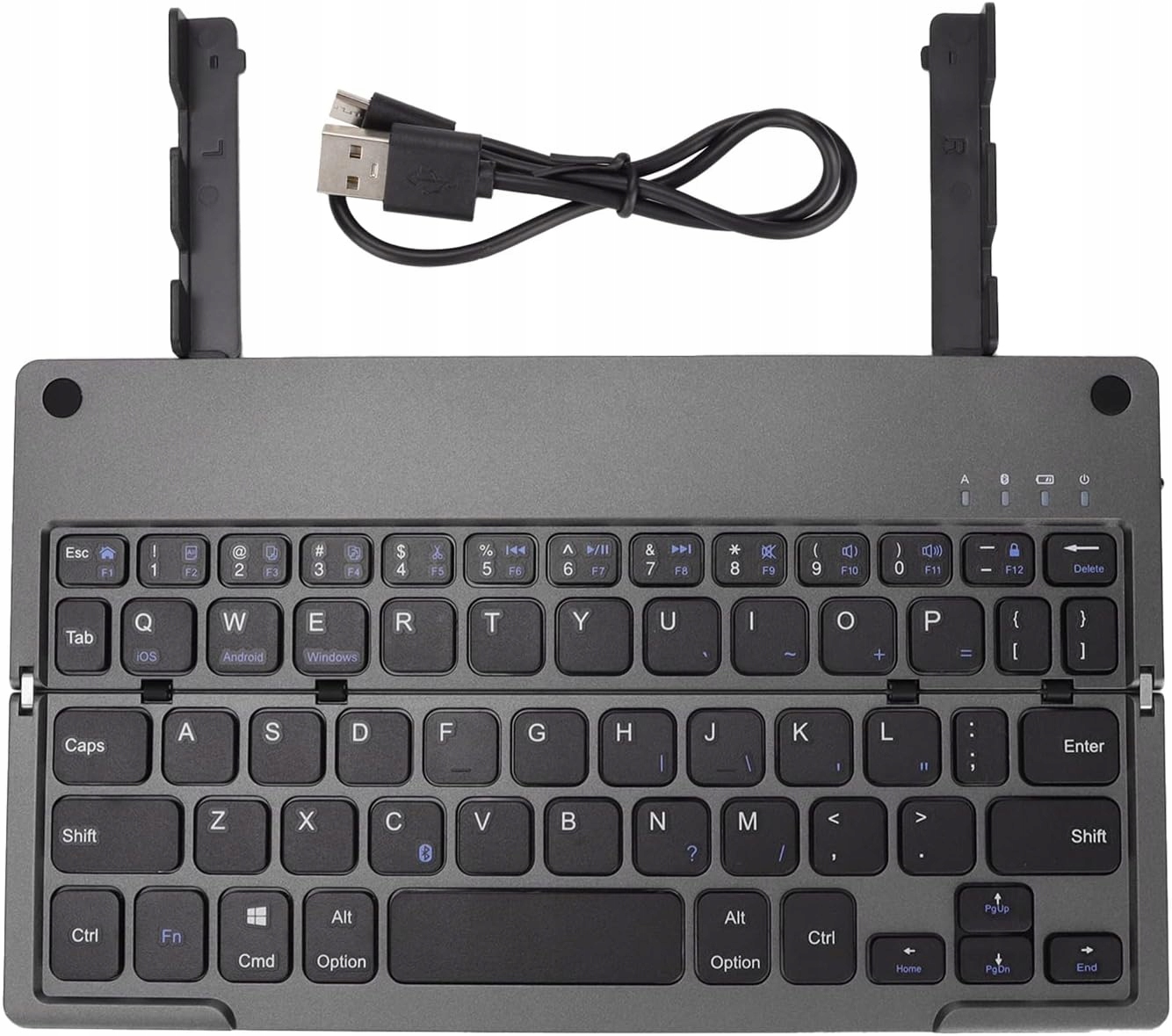 Klawiatura Bezprzewodowa Składana Przenośna Bluetooth Składana B048 Kabel