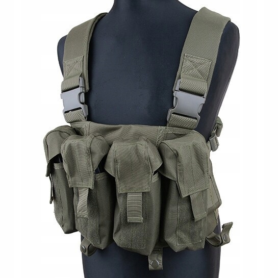Kamizelka taktyczna wojskowa militarna Gfc Tactical typu Chest Rig Olive