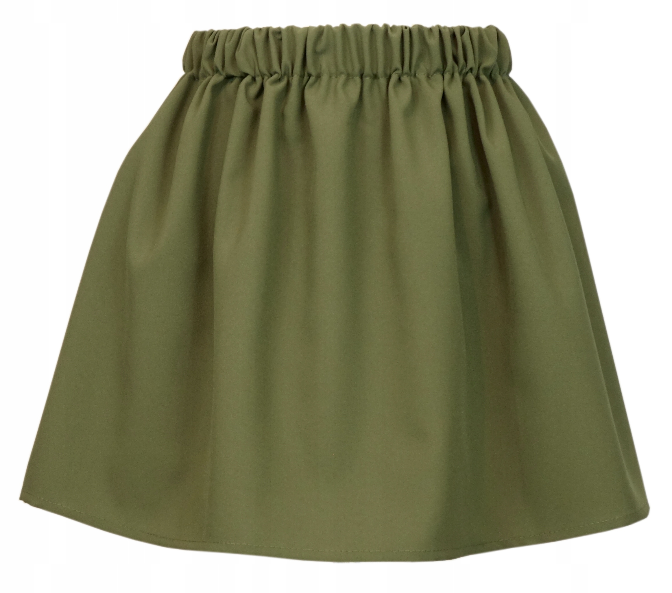 KHAKI SPÓDNICA MINI NA GUMIE GUMA UNIWERSALNA