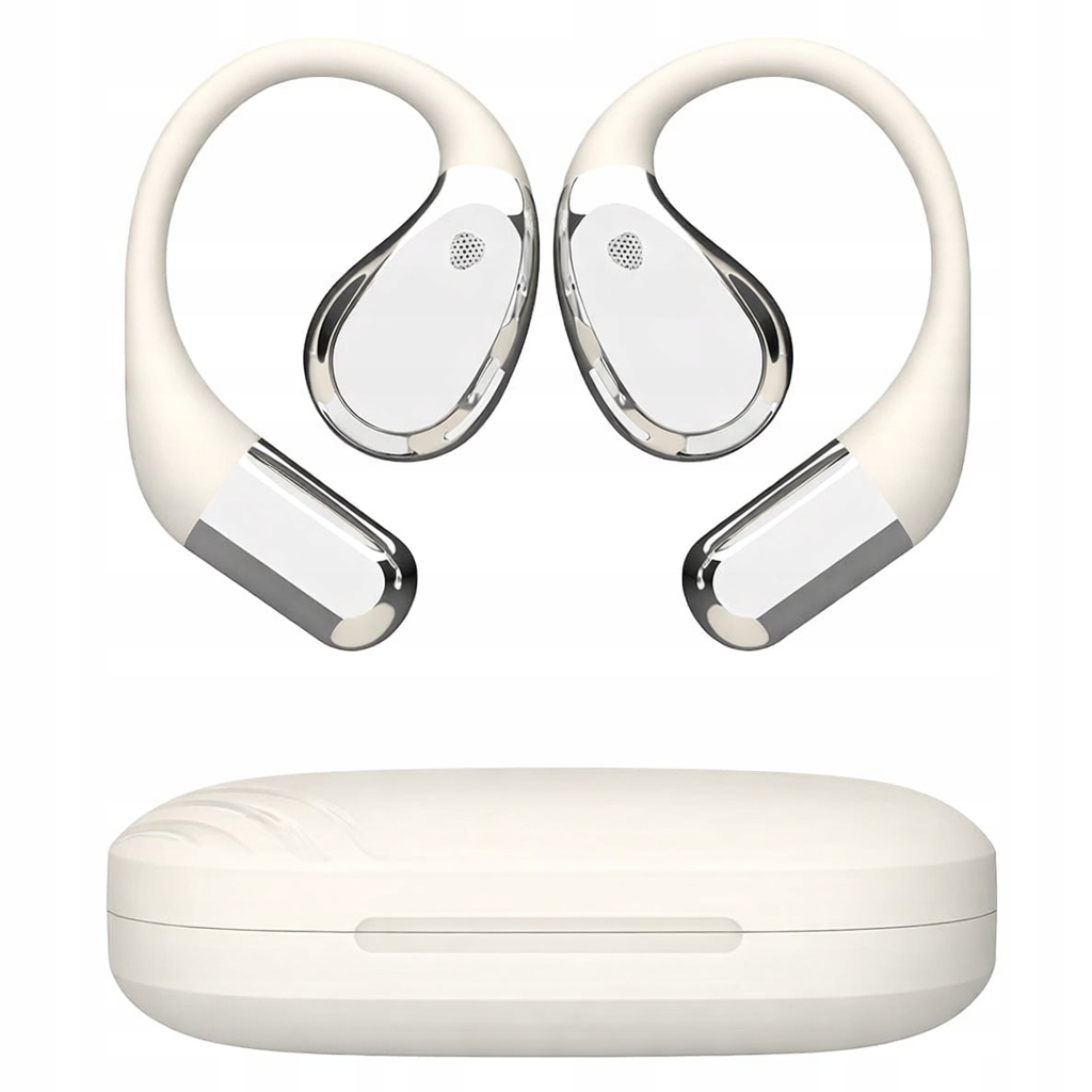 Sluchátka Bezdrátová Sportovní Open-Ear Bluetooth 5.3 Powerbank 40H Bílá