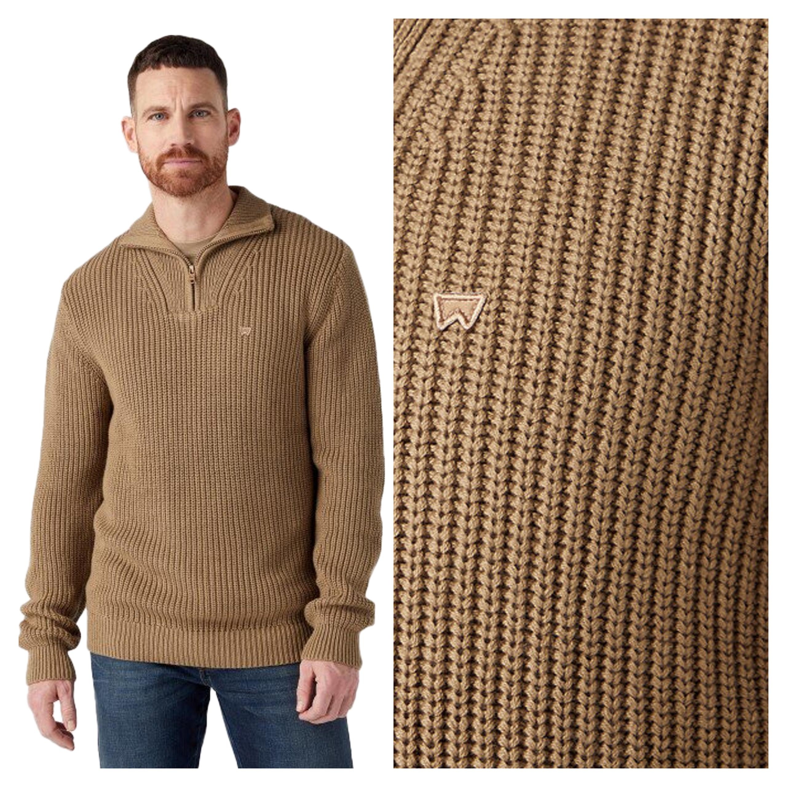 Pánský svetr Wrangler Half Zip Knit XL