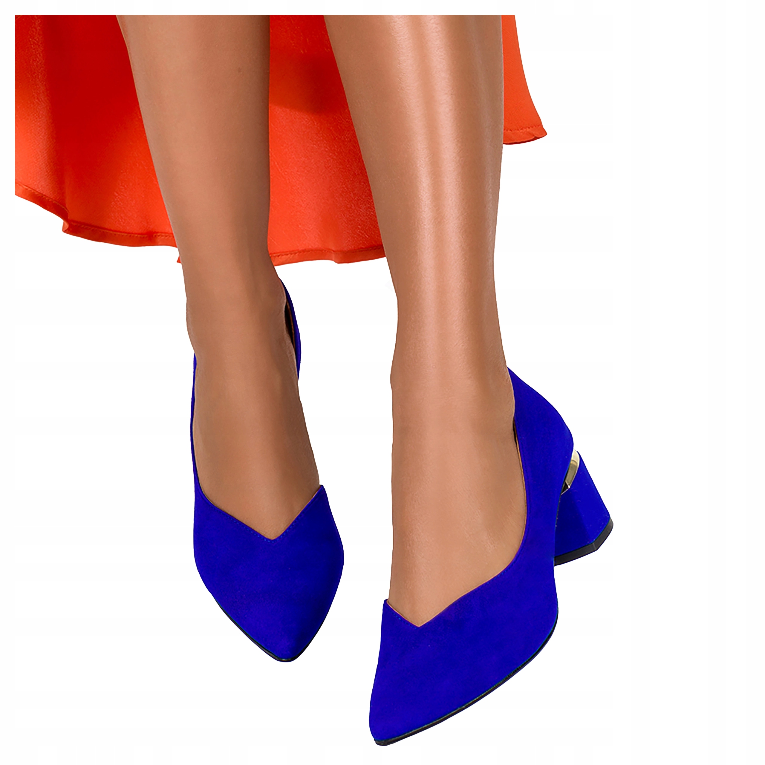 Chabrové Kožené Dámské Lodičky Na Nízkém Ozdobném Podpatku, velikost 37